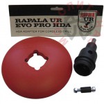 Дрель-шуруповерт Makita DDF458RFE с буром Rapala  для сверления льда - электроледобур